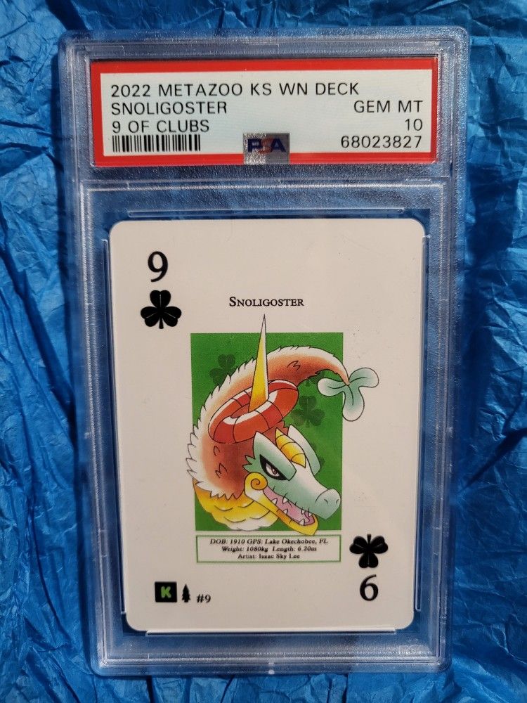 2022 Metazoo KS WN Deck Snoligoster 9 of Clubs #9 PSA 10