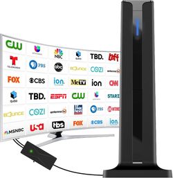 Brand new in box Digital TV Antenna for Smart TV Indoor,TV Antenna with 3M Stick Base Support 4K 1080p&Long Range Reception,HDTV Antenna for Local Cha