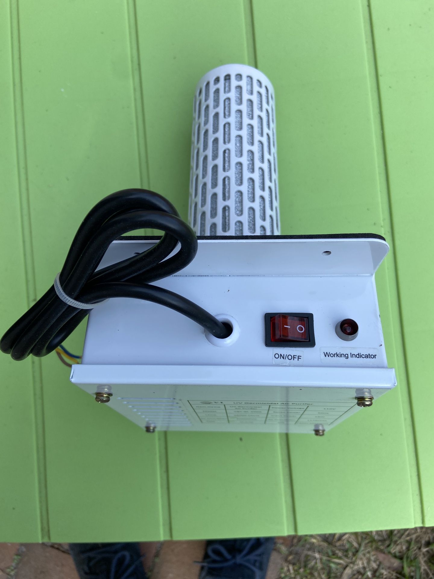 V 1 UV Light HVAC In Duct Air Purifier 