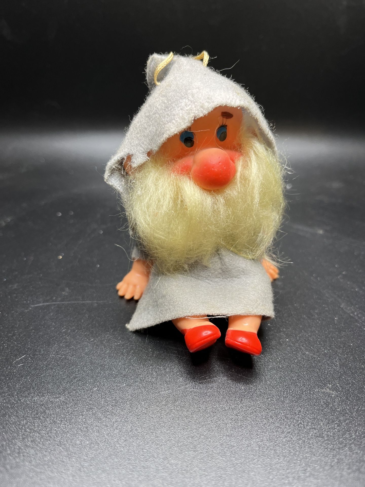 Vintage Christmas Gnome Garden Elf Ornament Made In Japan