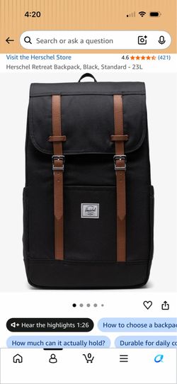 Hershel Backpack 23L (Black)