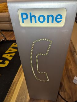 Old Pay Phone And The Light Works 