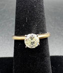 14K Yellow Gold Solitaire Ring with 0.50ct Diamond – 2.1g