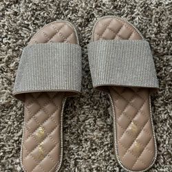Silver Sparkly Sandals
