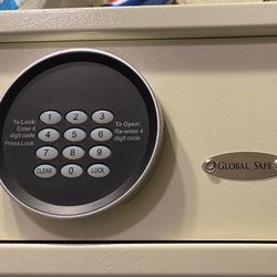 Global Wall Safe With Anchor Screws