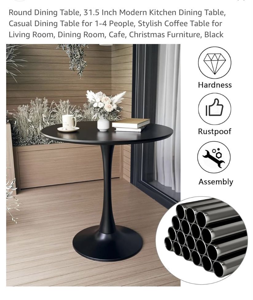 Brand New (in box) Small Round Dining Table. $50 OBO