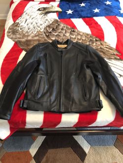 Brand new street legal performance leather motorcycle jacket large