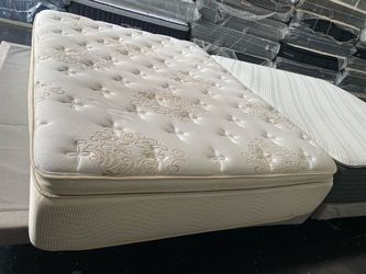 Queen mattress pillowtop sets