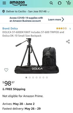 DOLICA ST-600DK10KIT Includes ST-600 TRIPOD and Dolica DK-10 Small 