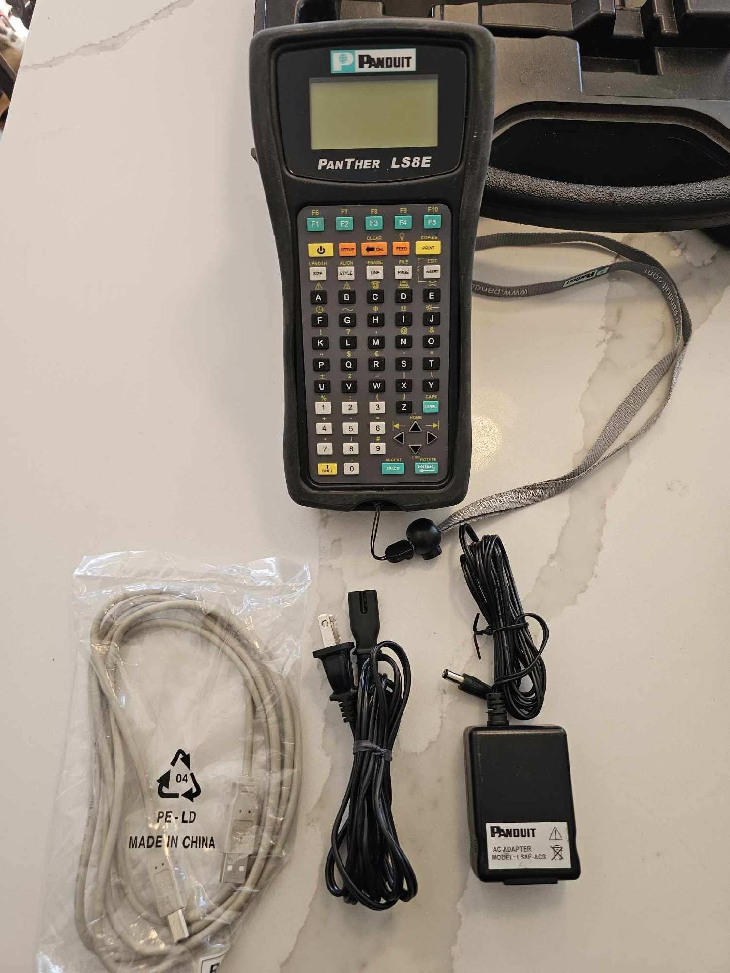 Panduit LS8EQ-KIT-ACS Qwerty Ls8Eq Prtr Kit With Ac Adapter