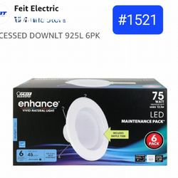 6ct. 75watt Recessed Downlight. New In Box
