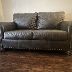 Leather Loveseat