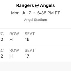 Angel Tickets July 7th
