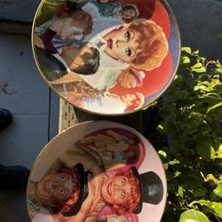 2 I Love Lucy china plates collectibles