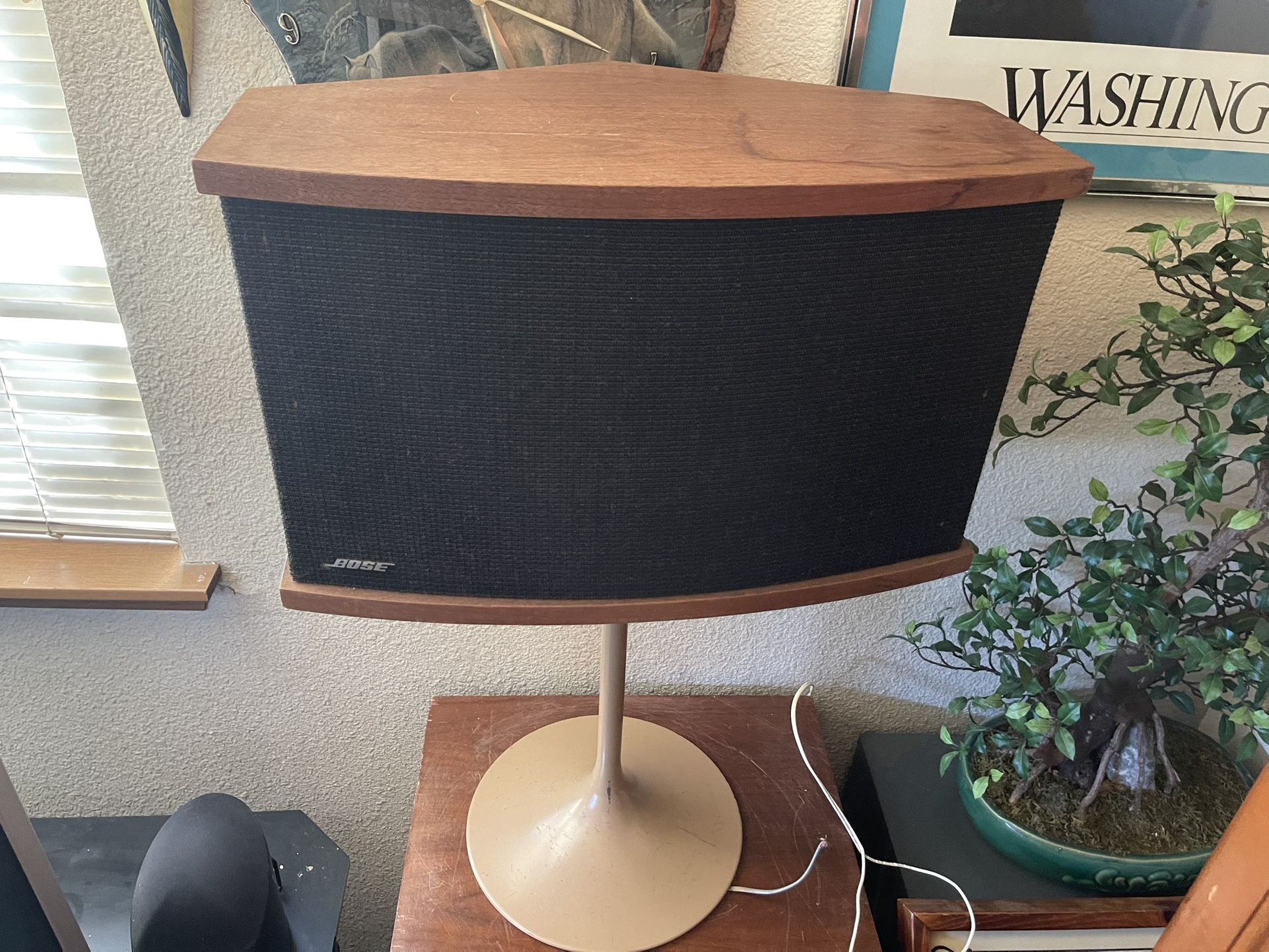 Pair Bose 901 Series V With Tulip Stands