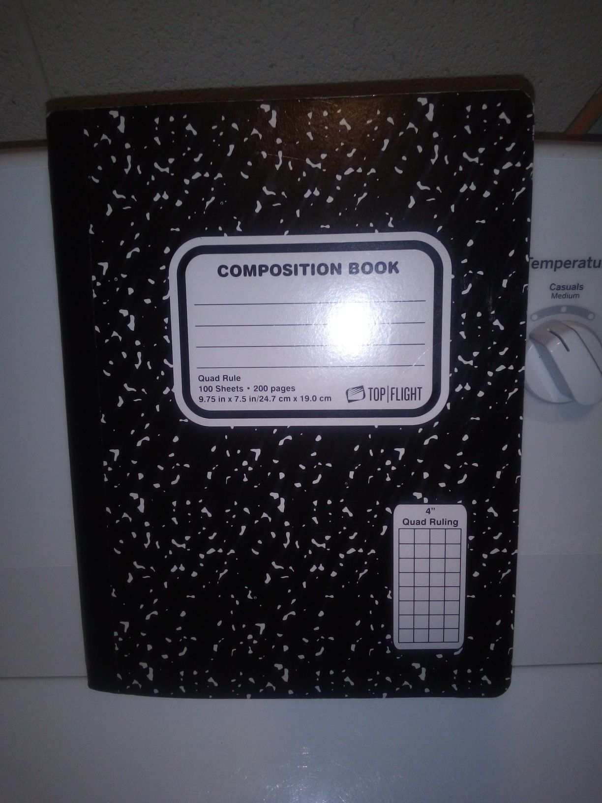 Composition Notebook and 3 ring binder