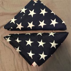2 American flags 3foot by 5 foot