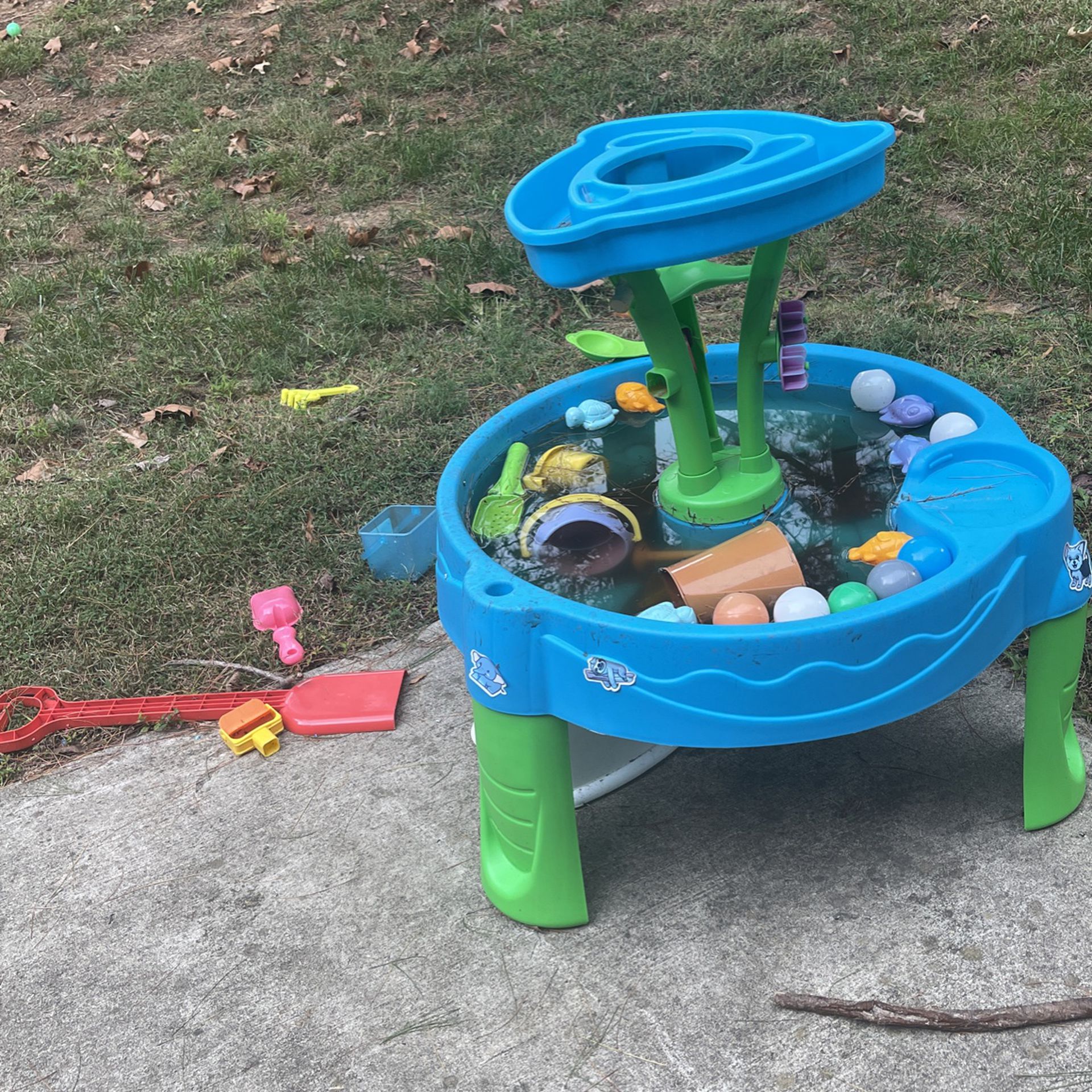 Water Table And Toddler Trampoline