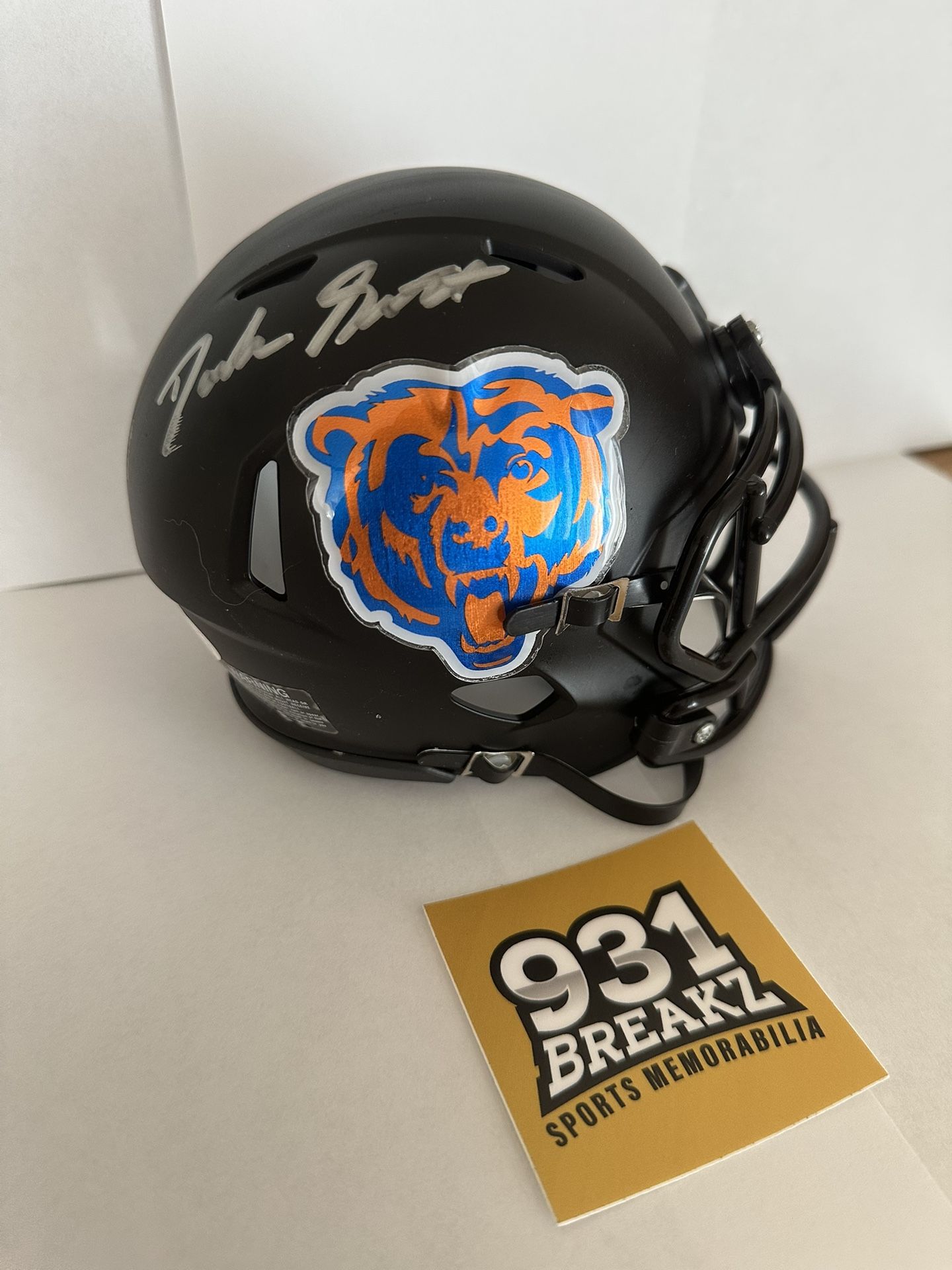 Bears D’Andre Swift Autographed Riddell Mini Helmet 