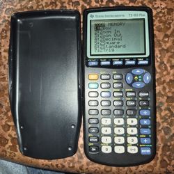 Texas Instruments TI-83 Plus Graphing Calculator.