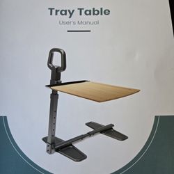 PELEGON Tray Table, 360° Swivel Table for Recliner, Adjustable Height with X-Large Table for Eating and Laptop