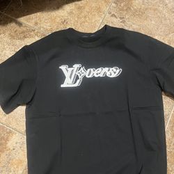 Louis Vuitton Beaded Letter Short-Sleeve T-Shirt