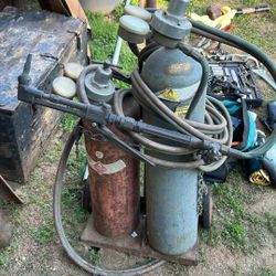 Cutting torch and tanks