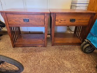 Solid wood nightstands