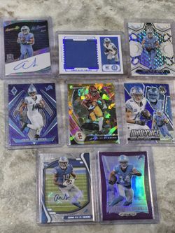 Amon-Ra St. Brown Auto/patch/# Card Lot