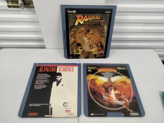 Laserdisc Lot Raiders of the Lost Ark, Star Trek II The Wrath of Khan & Scarface