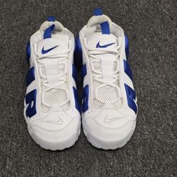 Nike Air More Uptempo Low White Hyper Royal FZ3055-101 Size 9