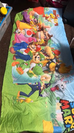 Large pillowcase was legend, new character, Mario, and the game