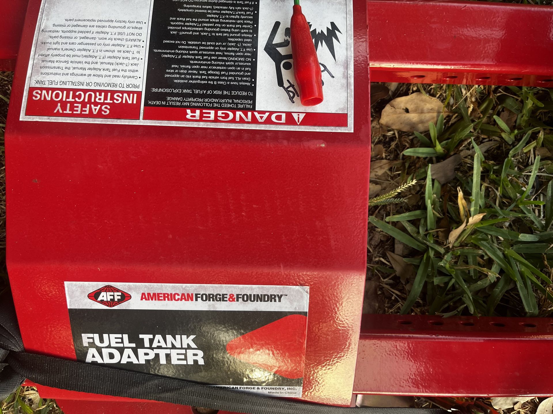 AFF Fuel Tank Adapter, Transmission Jack Accessory