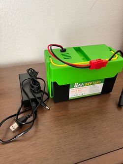 24V 8Ah Li-Ion Battery Pack for Kids Ride-On Cars
