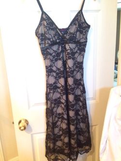 Lace spaghetti strap dress
