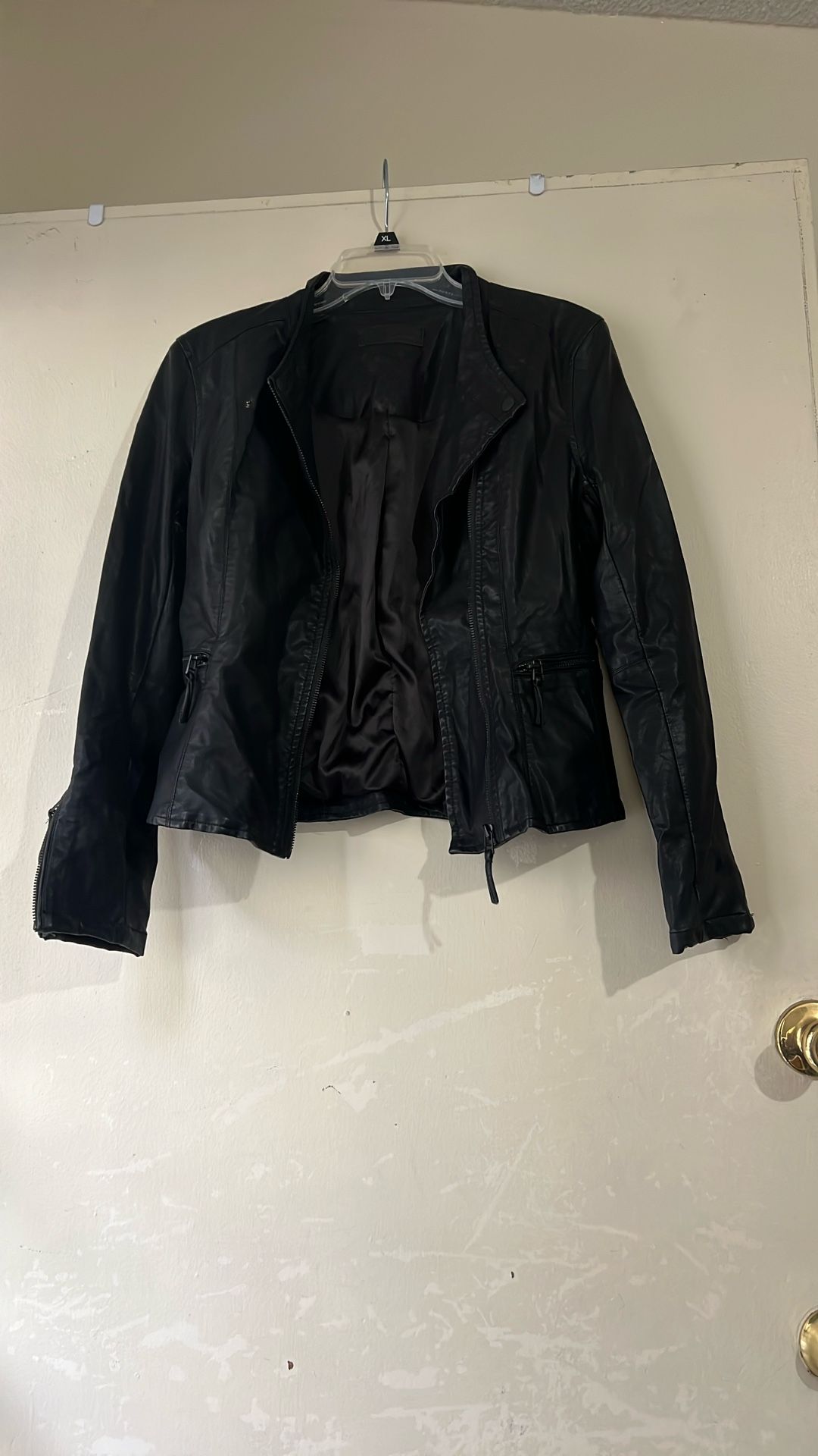 Faux Leather Jacket S