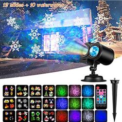 2n1 water wave Christmas projector light