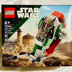 NEW LEGO Star Wars (75344) Boba Fett's Starship Microfighter Building Toy Set