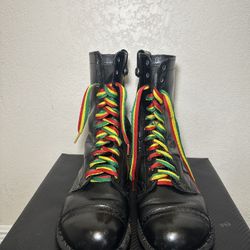 Vintage Mens 10 1/2 D CORCORAN Military Paratrooper Cap Toe Lace Jump Boots ABN