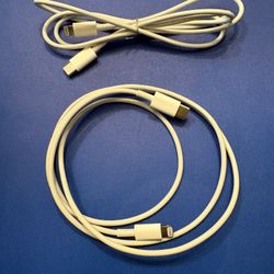 Pair Of USB-C To Lightning Charging Cables 