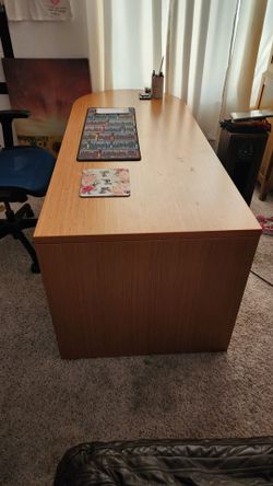 Professional Office desk with sectional filing cabinet