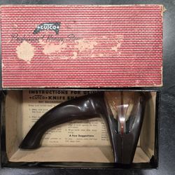 VINTAGE Cutco Professional Honing Stone Knife Sharpening Tool In Box USA