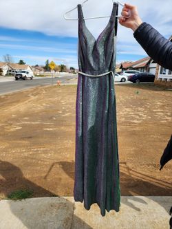 Shimmering Grey/green Dress