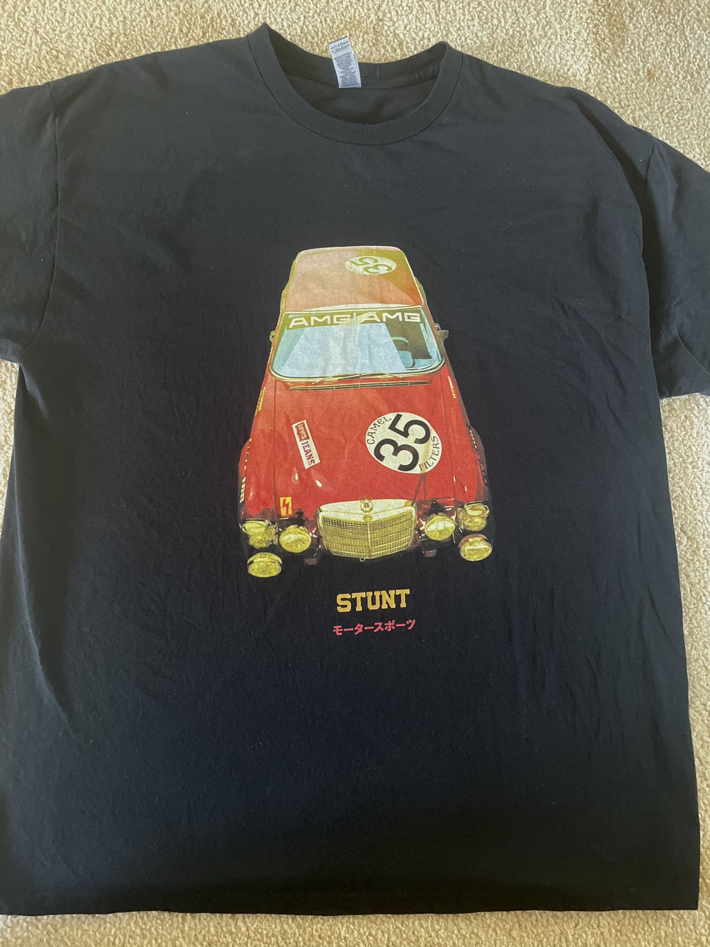 Mercedes T Shirt - XL - 300SEL 6.3 W109 W111 W100 Race Car Tee Benz AMG Racing Red Pig Motorsport