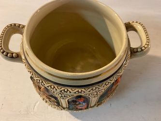 German Stein bowl vintage large two handle