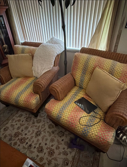 Vintage Henry Link / Lexington Natural Wicker Chairs