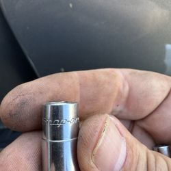 Snap-On Tools TM11 1/4” Drive 6pt 11/32" SAE Shallow Chrome Socket