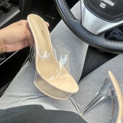 Fashion nova clear heels