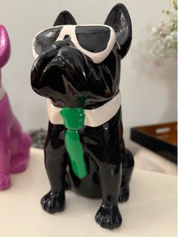 French bulldogs pink and black