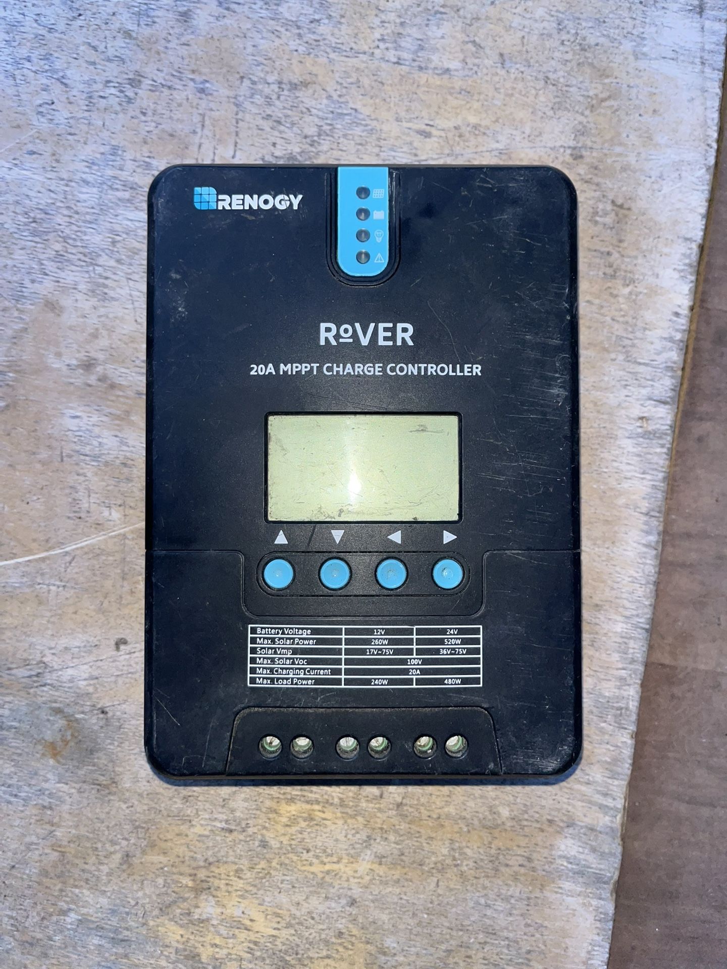 Rover 20A Mppt Charger Controller